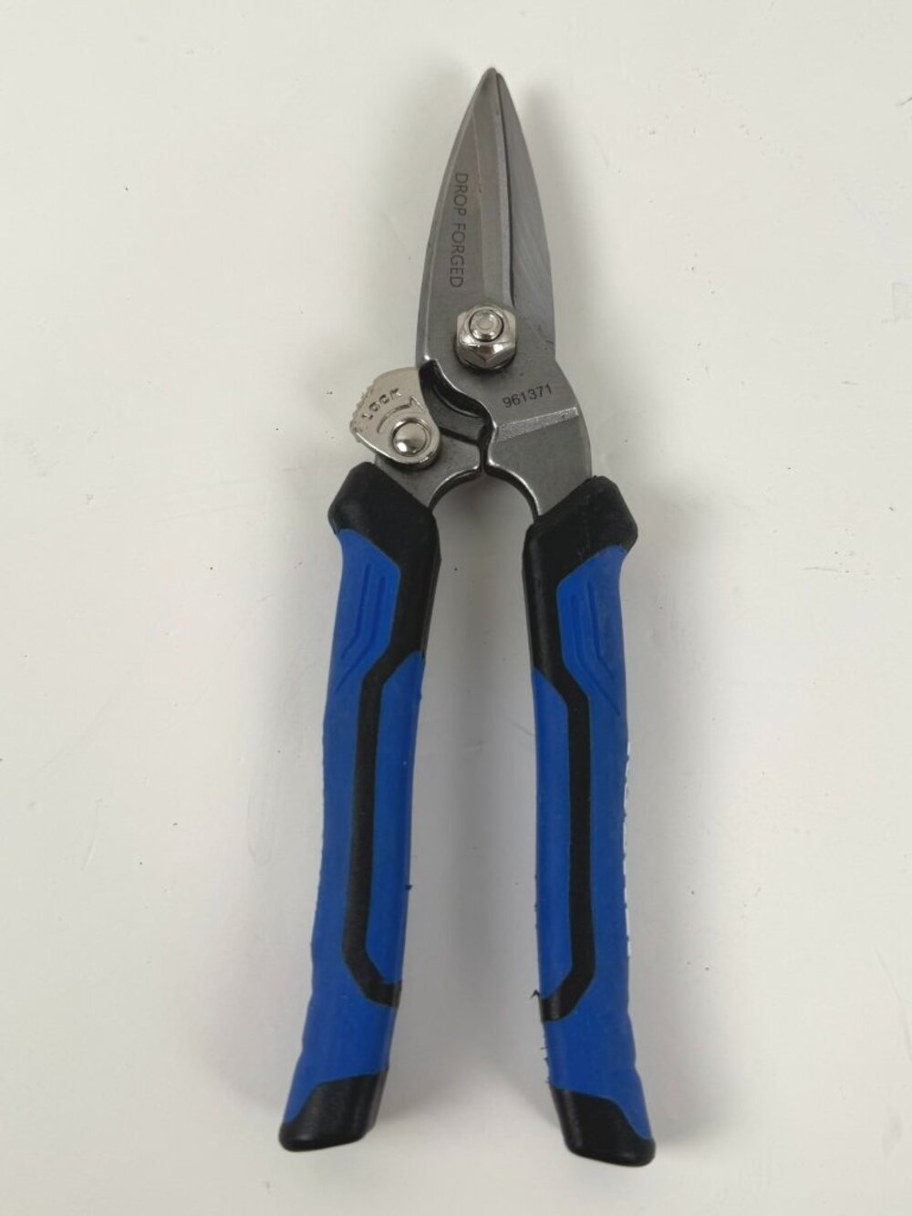 Kobalt 961371 Drop Forged Steel Snips 2" Blade Blue Black Handle MC-202